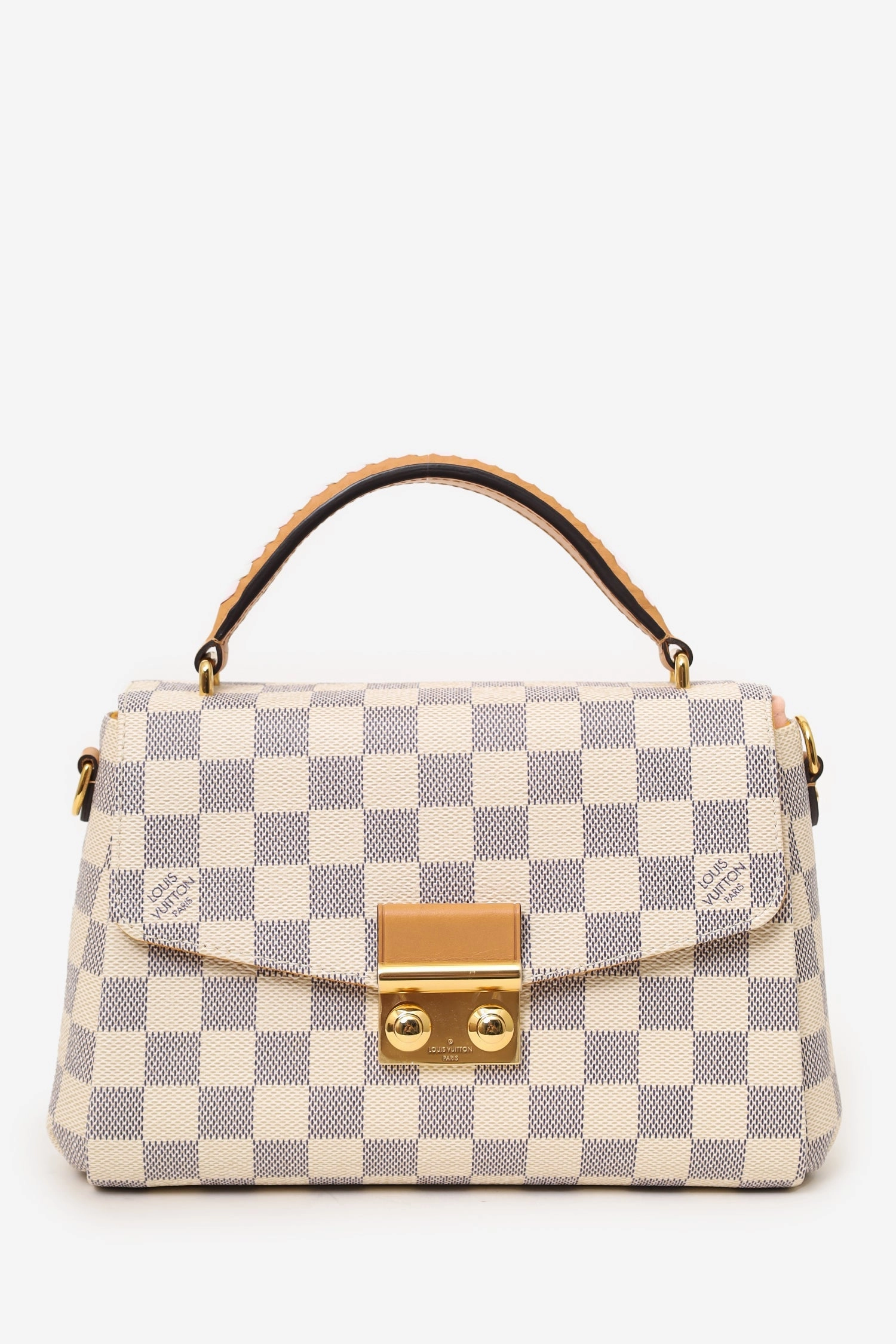 Louis Vuitton 2021 Edition Damier Azur Braided Croisette Top Handle Bag