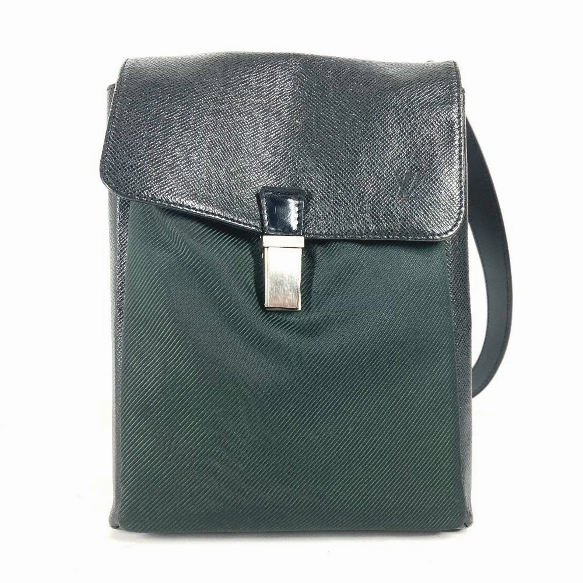 Louis Vuitton Ardoise  Taiga Leather Pochette Shoulder Bag (Pre-Owned)
