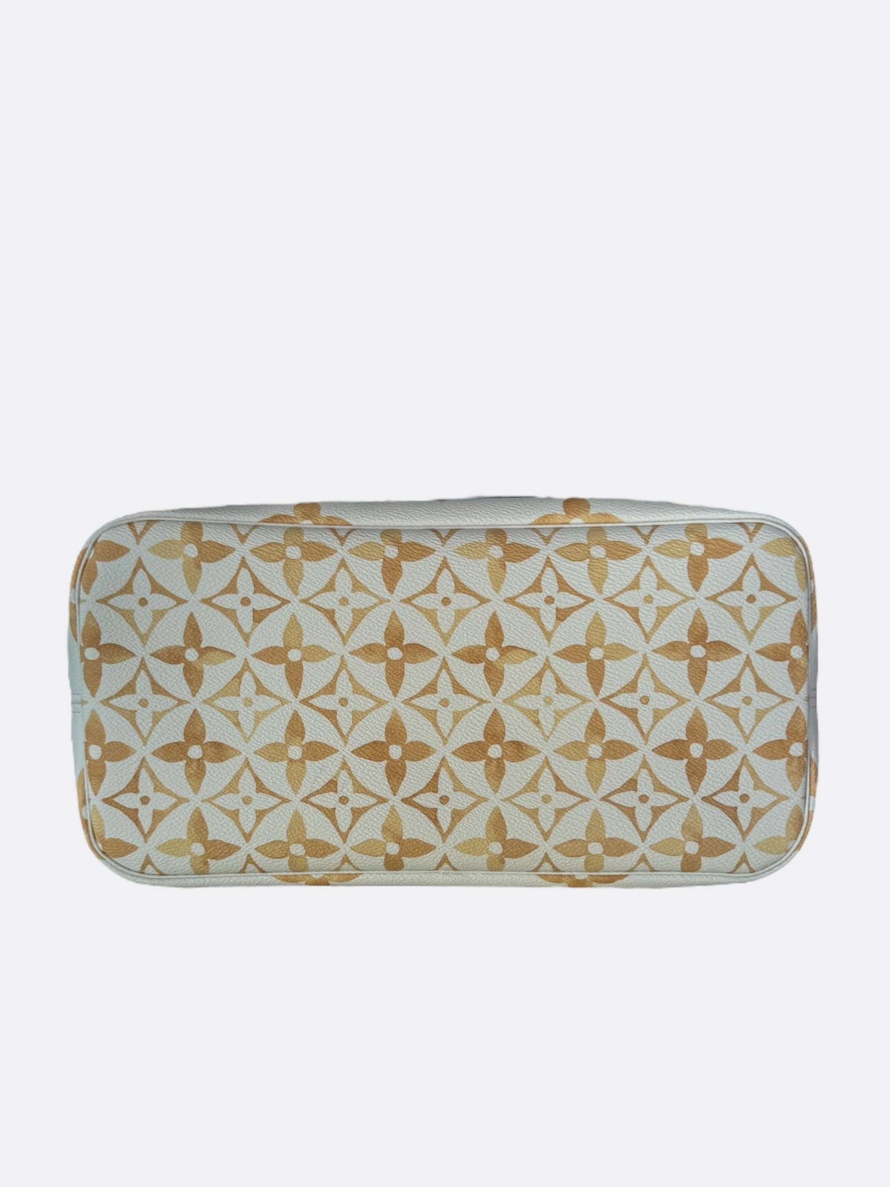 Louis Vuitton Beige Crafty Monogram Neverfull MM