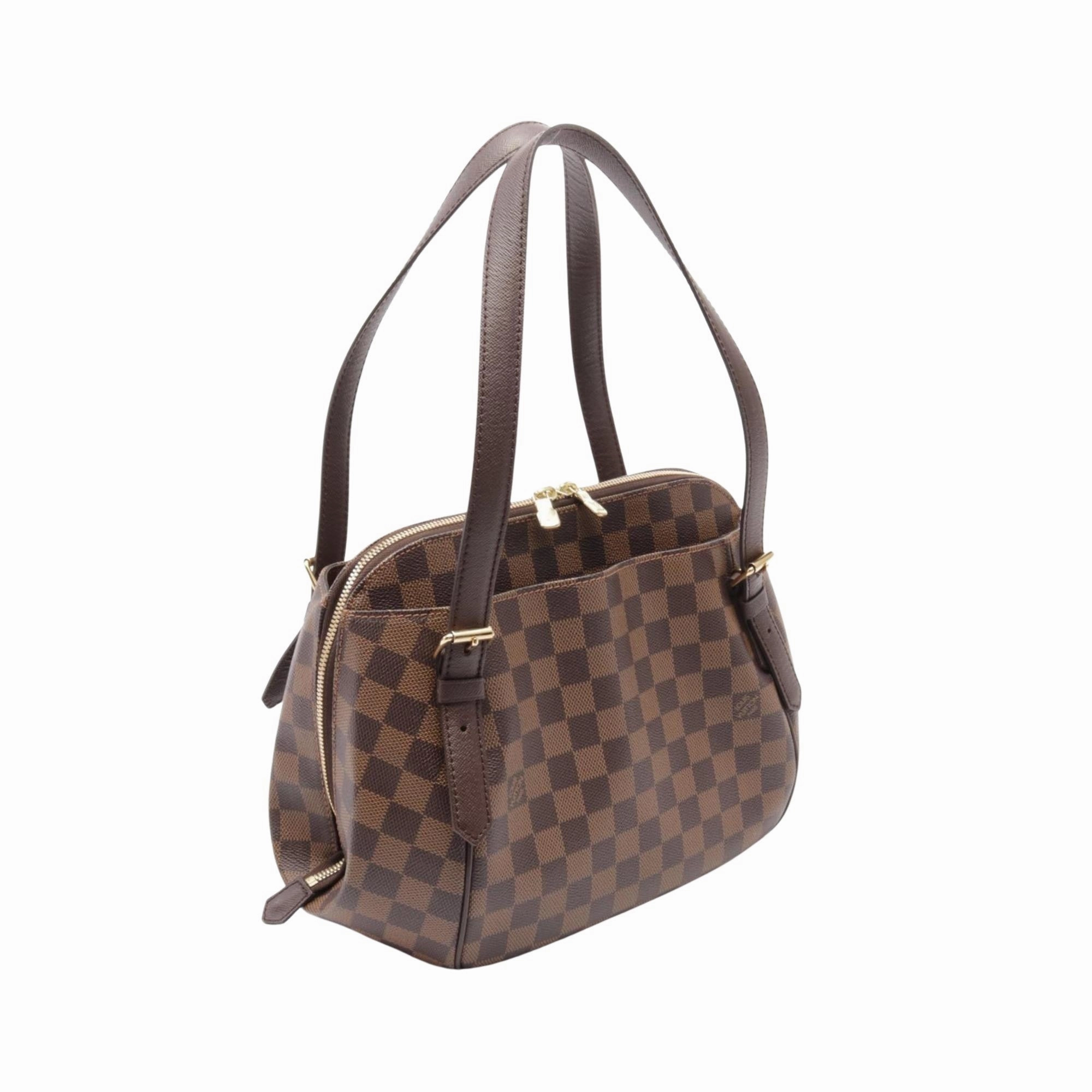 Louis Vuitton Belem Mm Canvas Shoulder Bag (Pre-Owned)