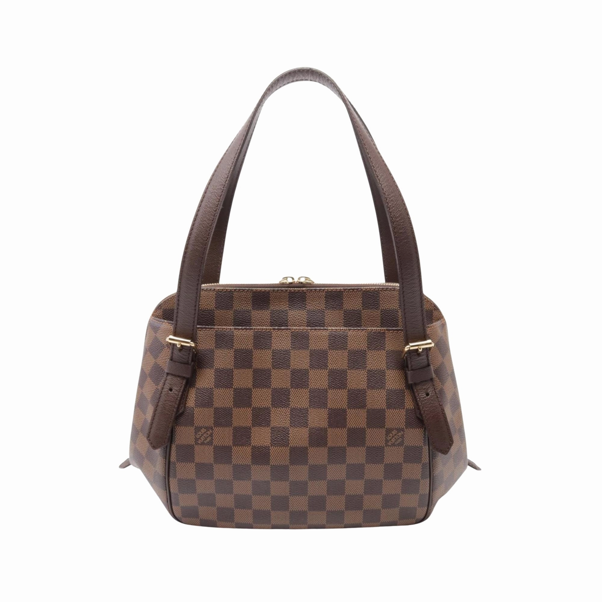 Louis Vuitton Belem Mm Canvas Shoulder Bag (Pre-Owned)