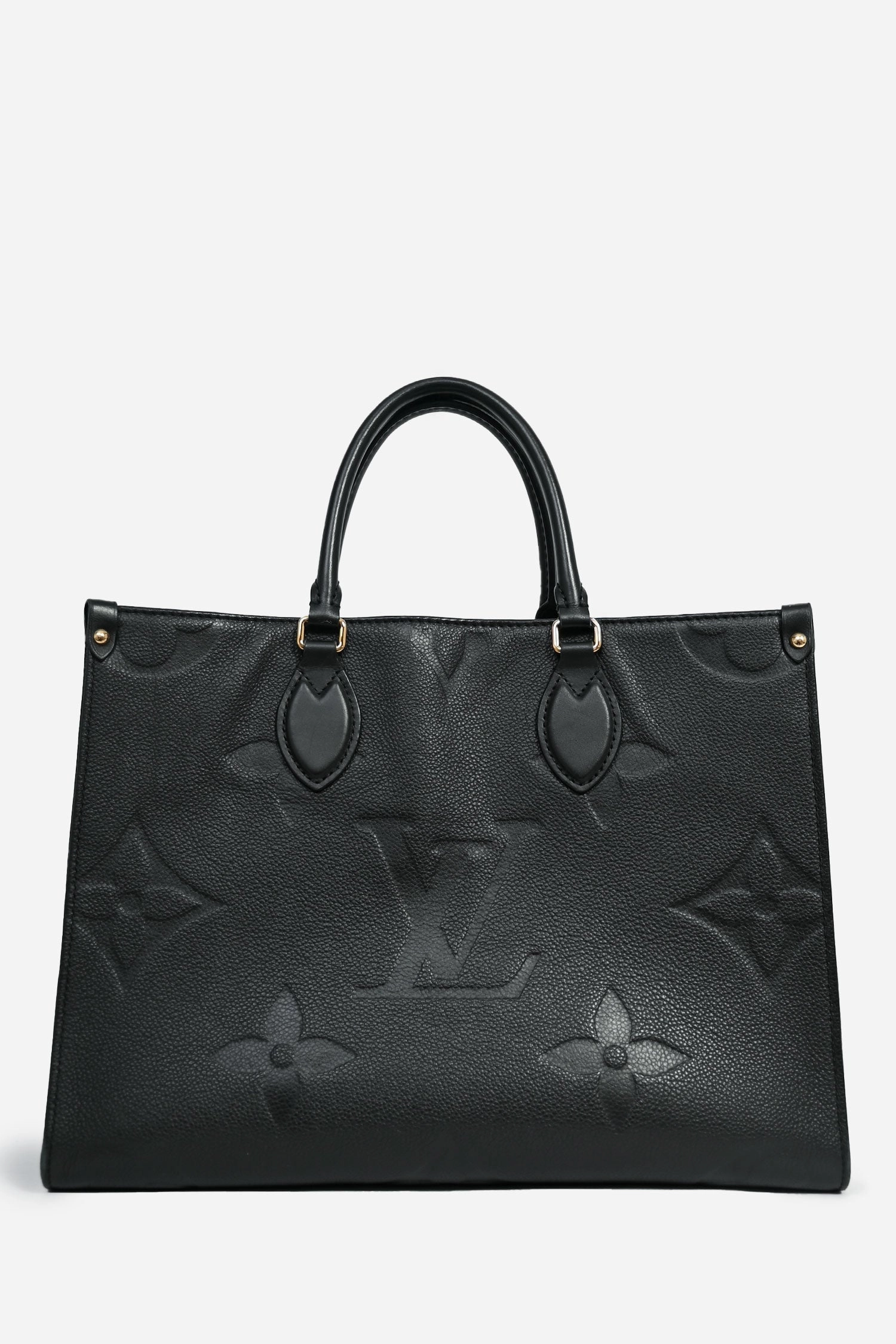 Louis Vuitton Black Monogram Empreinte 'OnTheGo' MM Tote