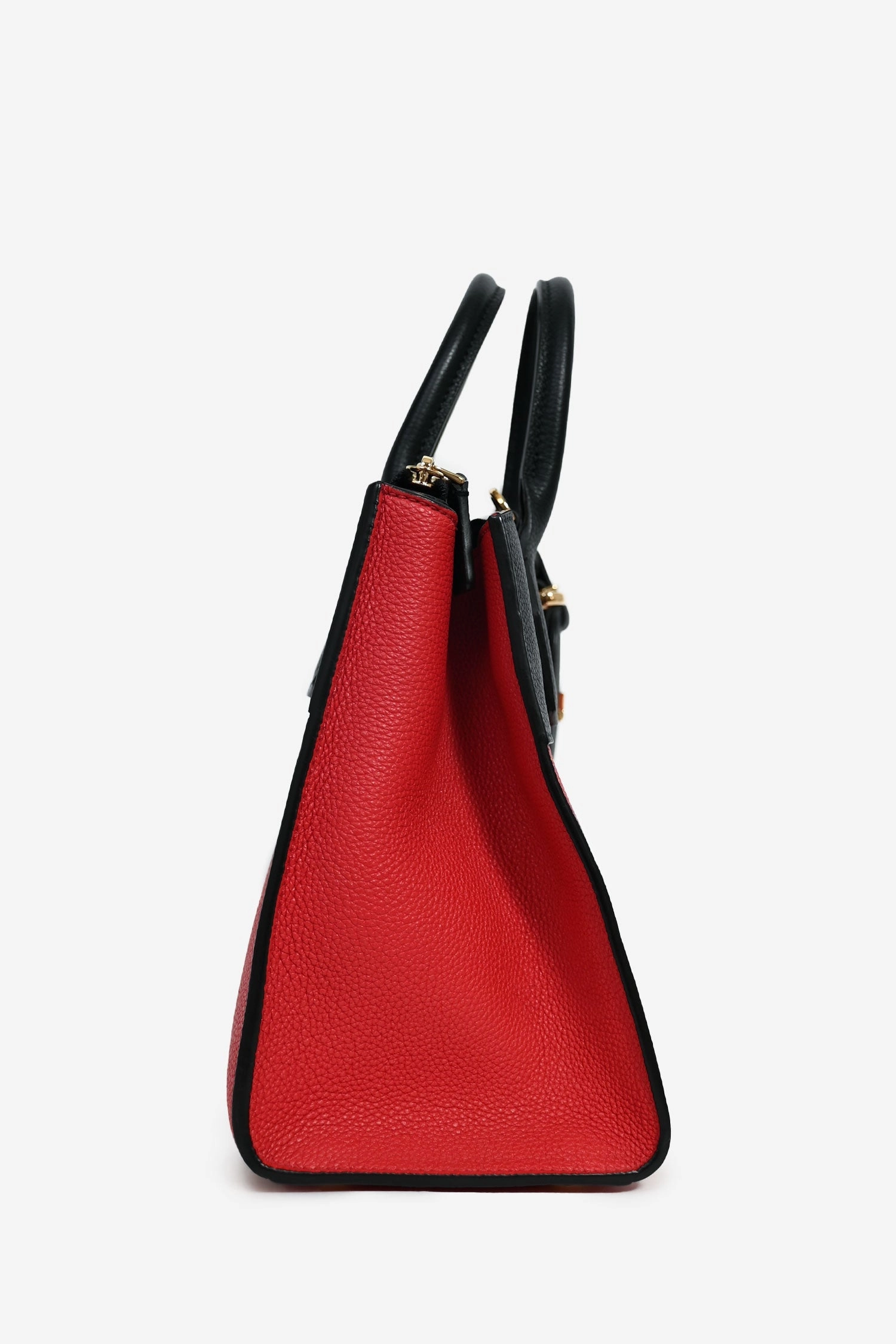 Louis Vuitton Black/Red Leather City Steamer Top Handle