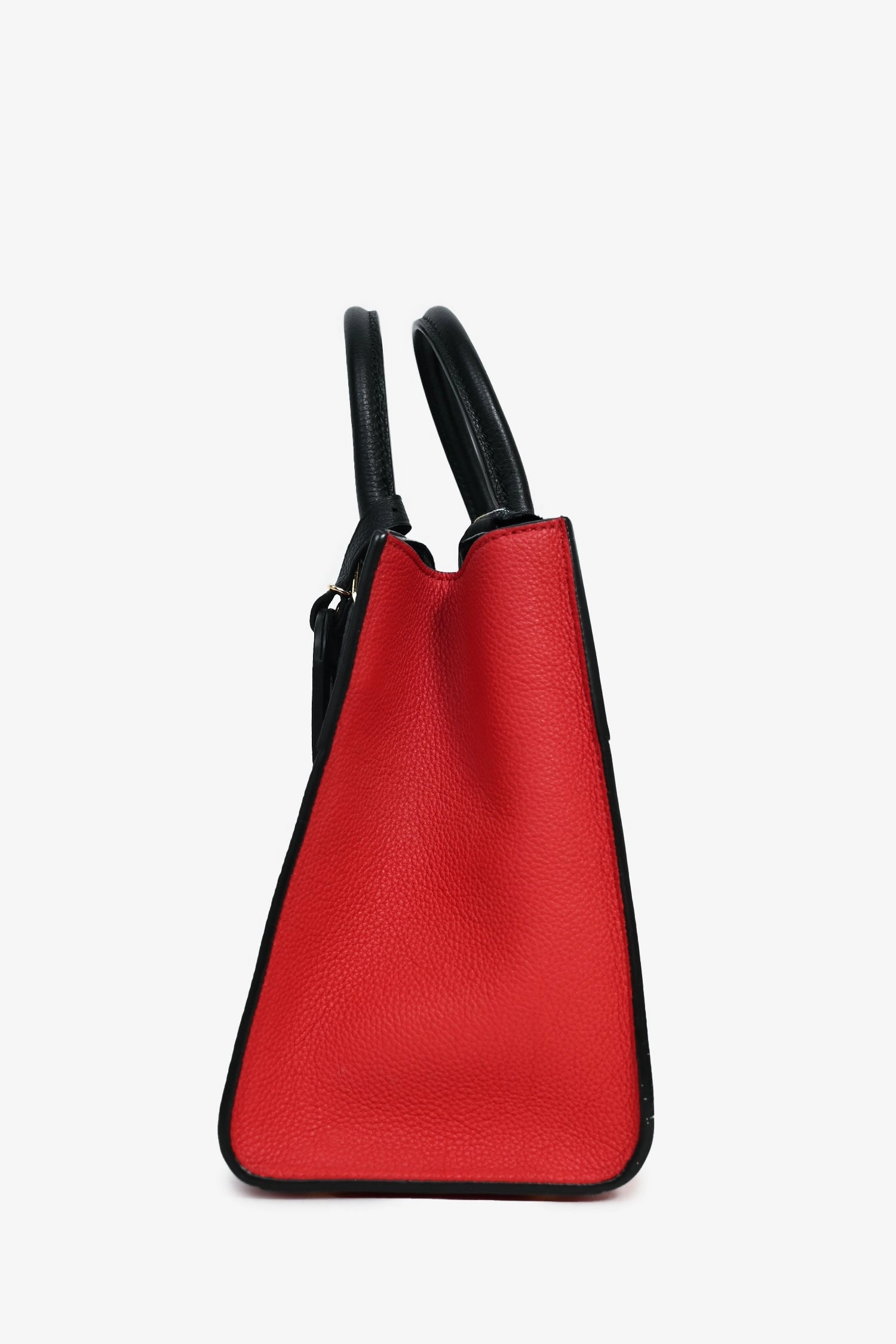 Louis Vuitton Black/Red Leather City Steamer Top Handle