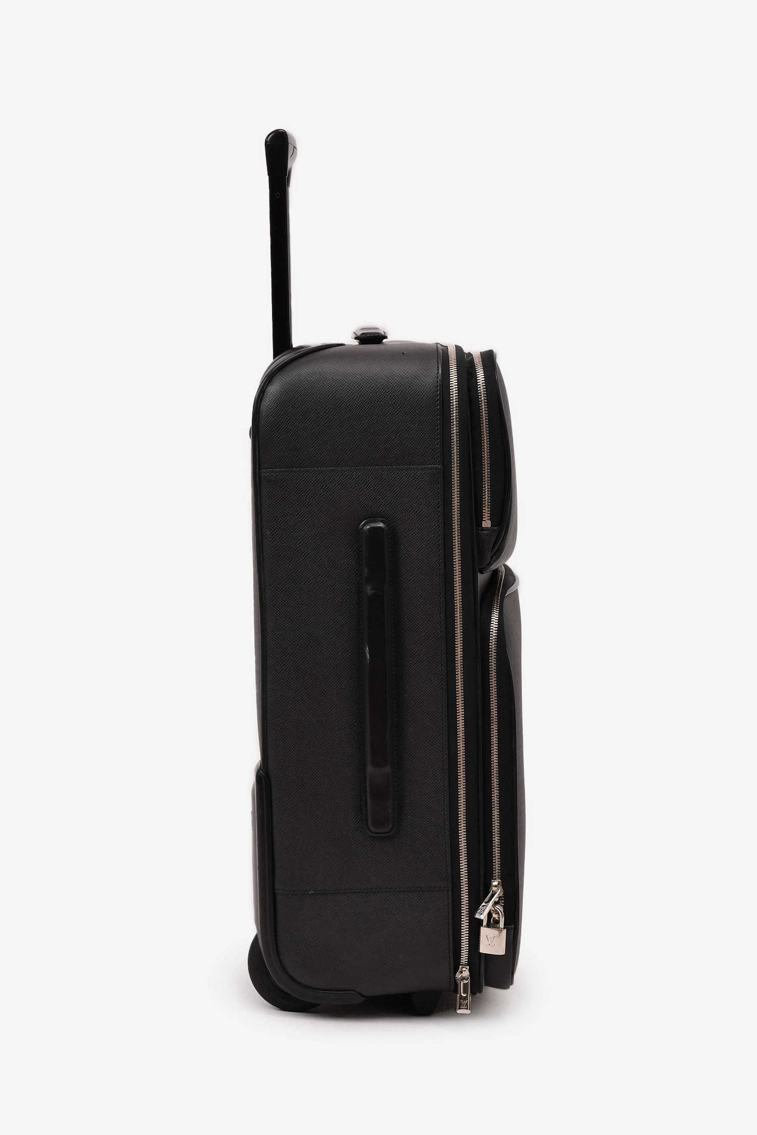 Louis Vuitton Black Taiga Leather Pegase 55 Suitcase With Garment Bag   Cosmetic Pouch