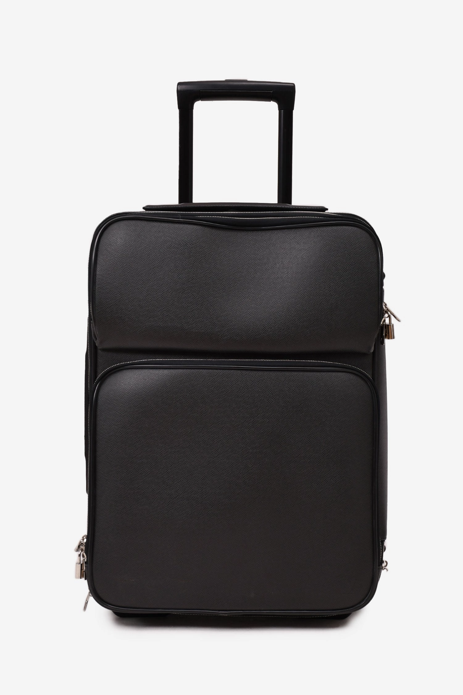 Louis Vuitton Black Taiga Leather Pegase 55 Suitcase With Garment Bag   Cosmetic Pouch