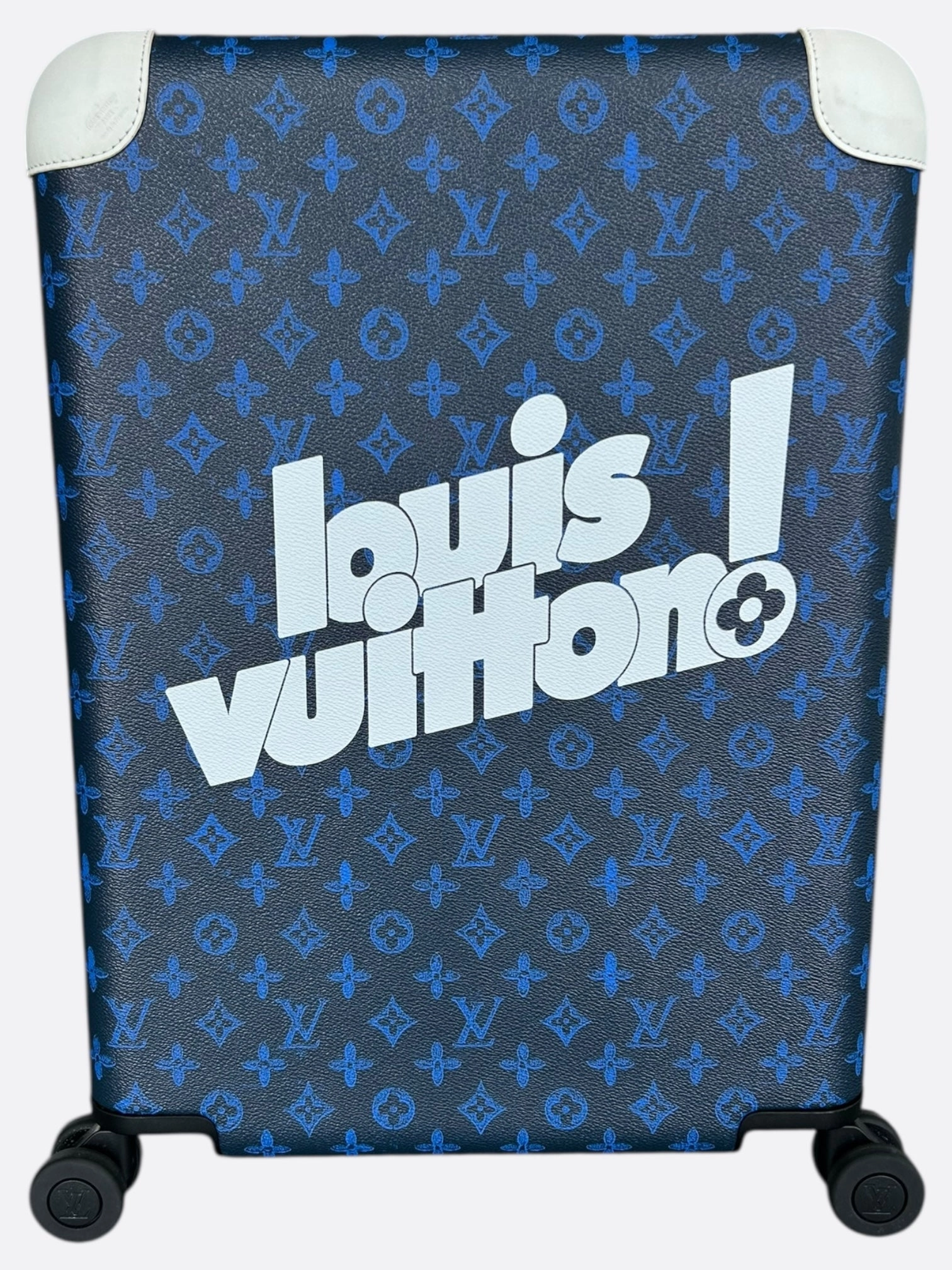 Louis Vuitton Blue & White Everyday Logo Monogram Horizon 55