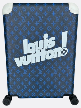 Louis Vuitton Blue & White Everyday Logo Monogram Horizon 55