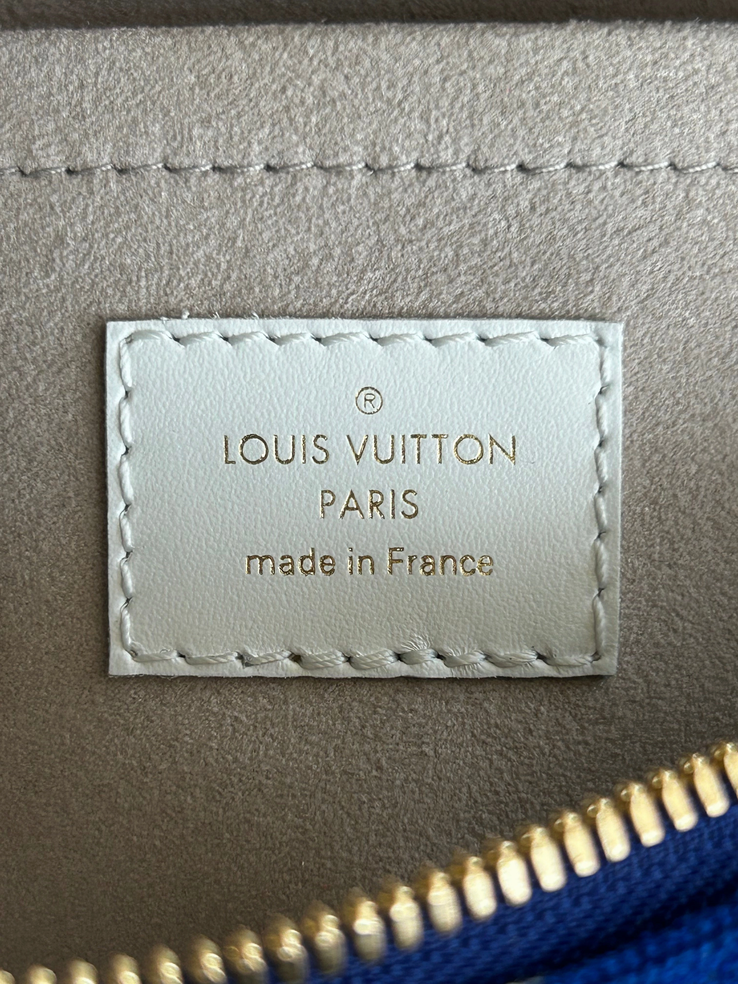 Louis Vuitton Blue & White Tennis Monogram Speedy 20