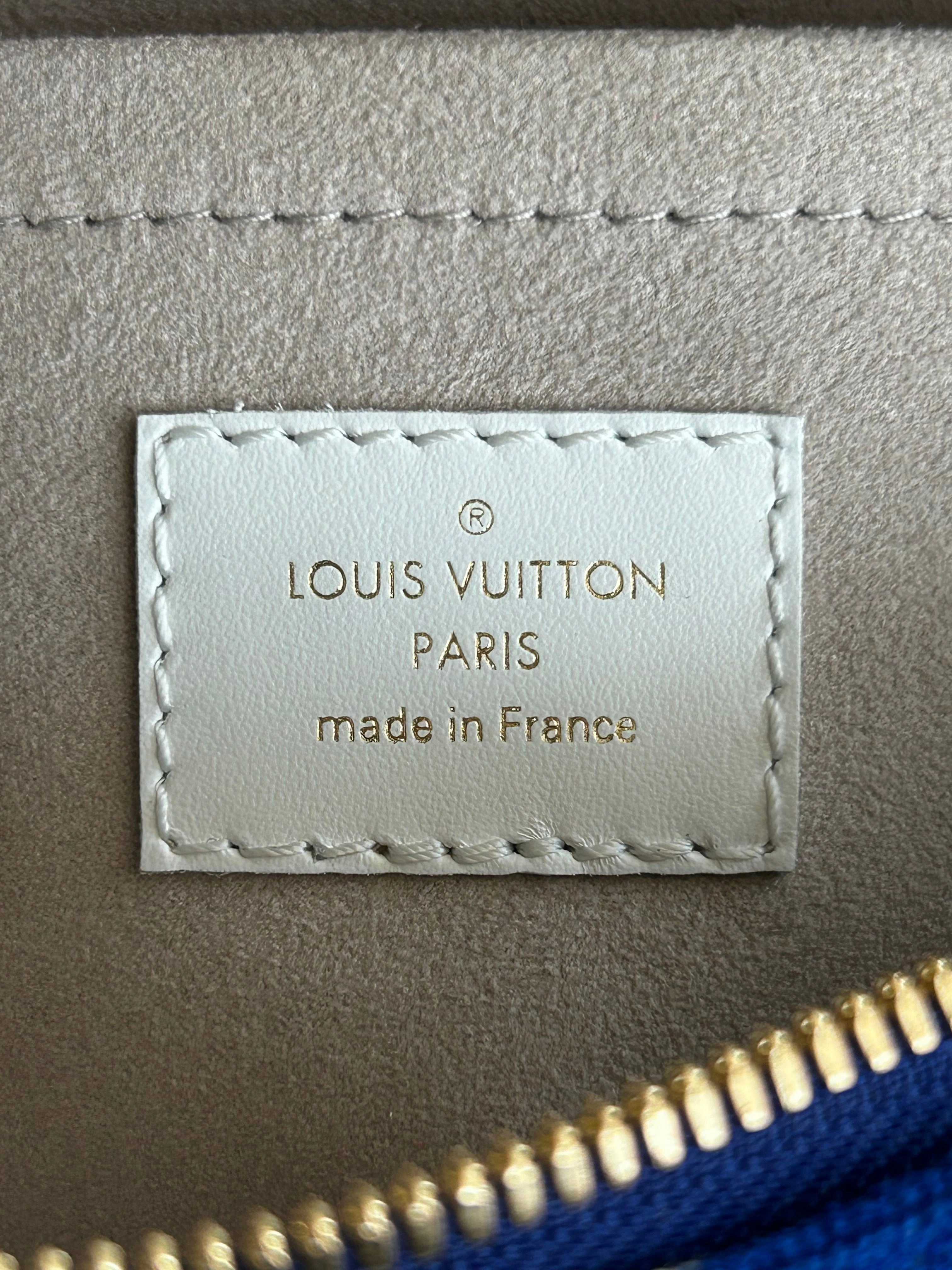 Louis Vuitton Blue & White Tennis Monogram Speedy 20