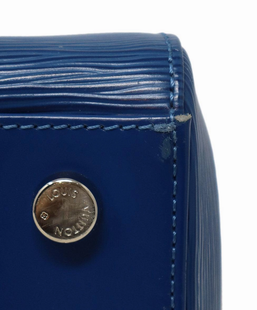 Louis Vuitton Blue Epi Leather Satchel