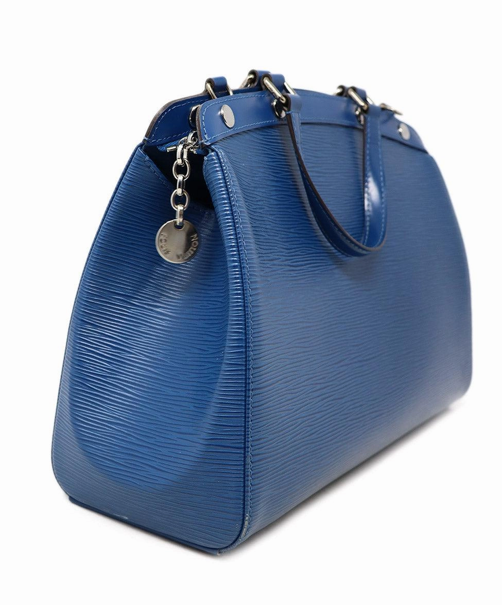 Louis Vuitton Blue Epi Leather Satchel
