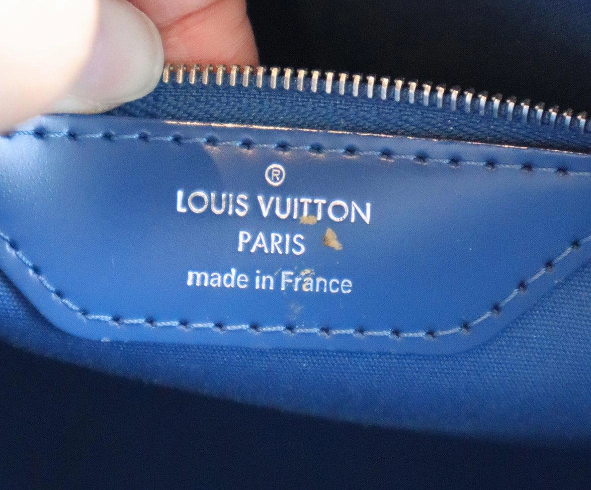Louis Vuitton Blue Epi Leather Satchel