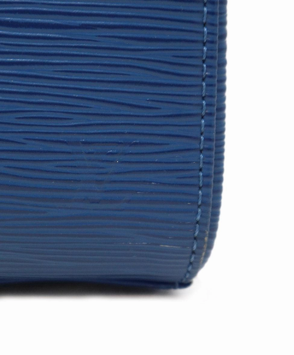 Louis Vuitton Blue Epi Leather Satchel