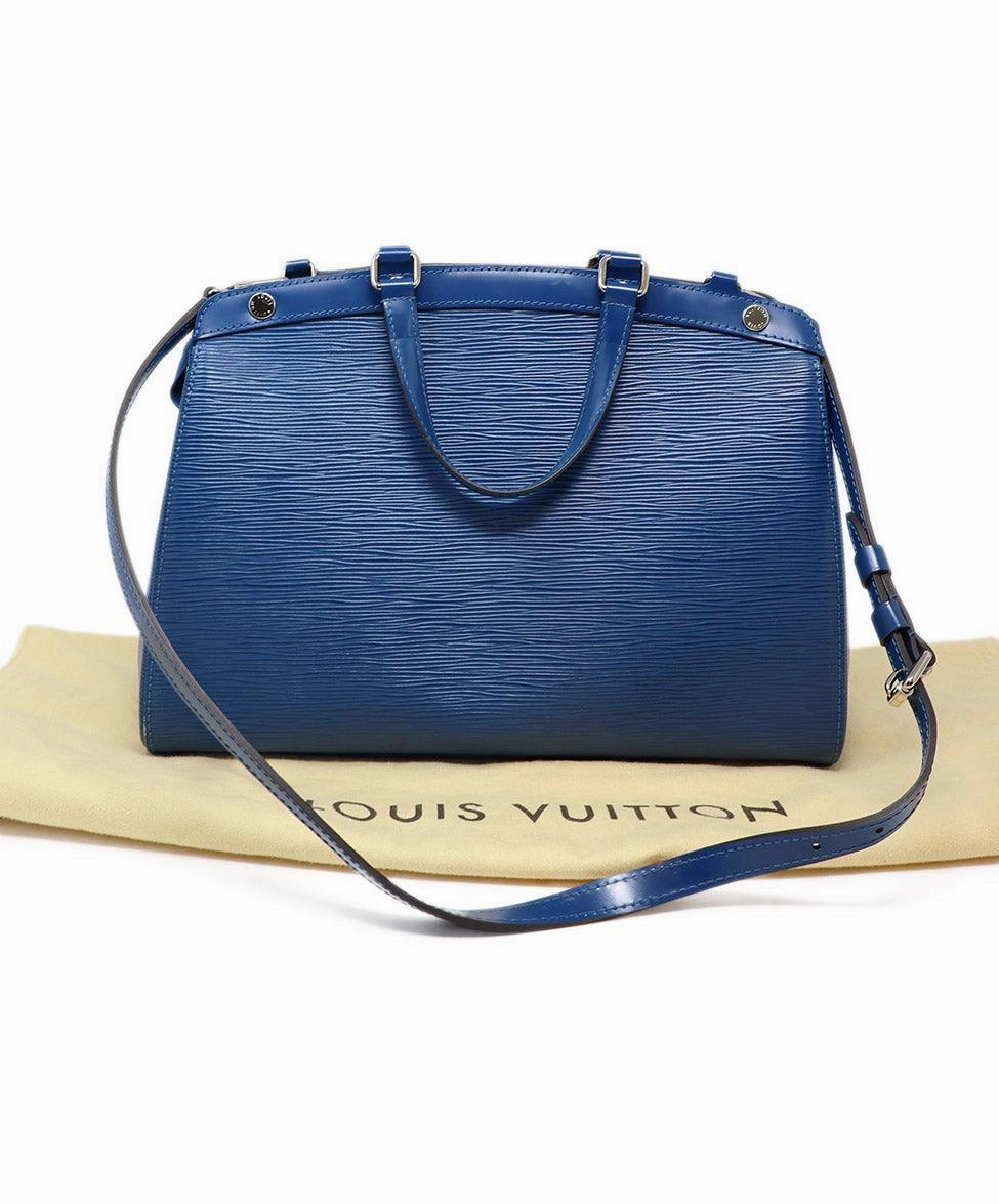 Louis Vuitton Blue Epi Leather Satchel