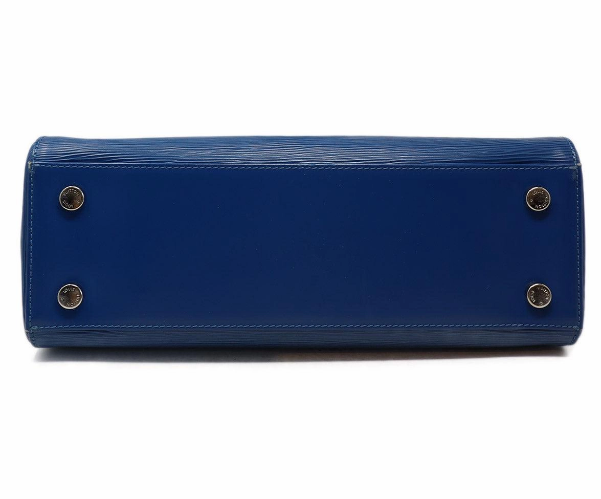 Louis Vuitton Blue Epi Leather Satchel