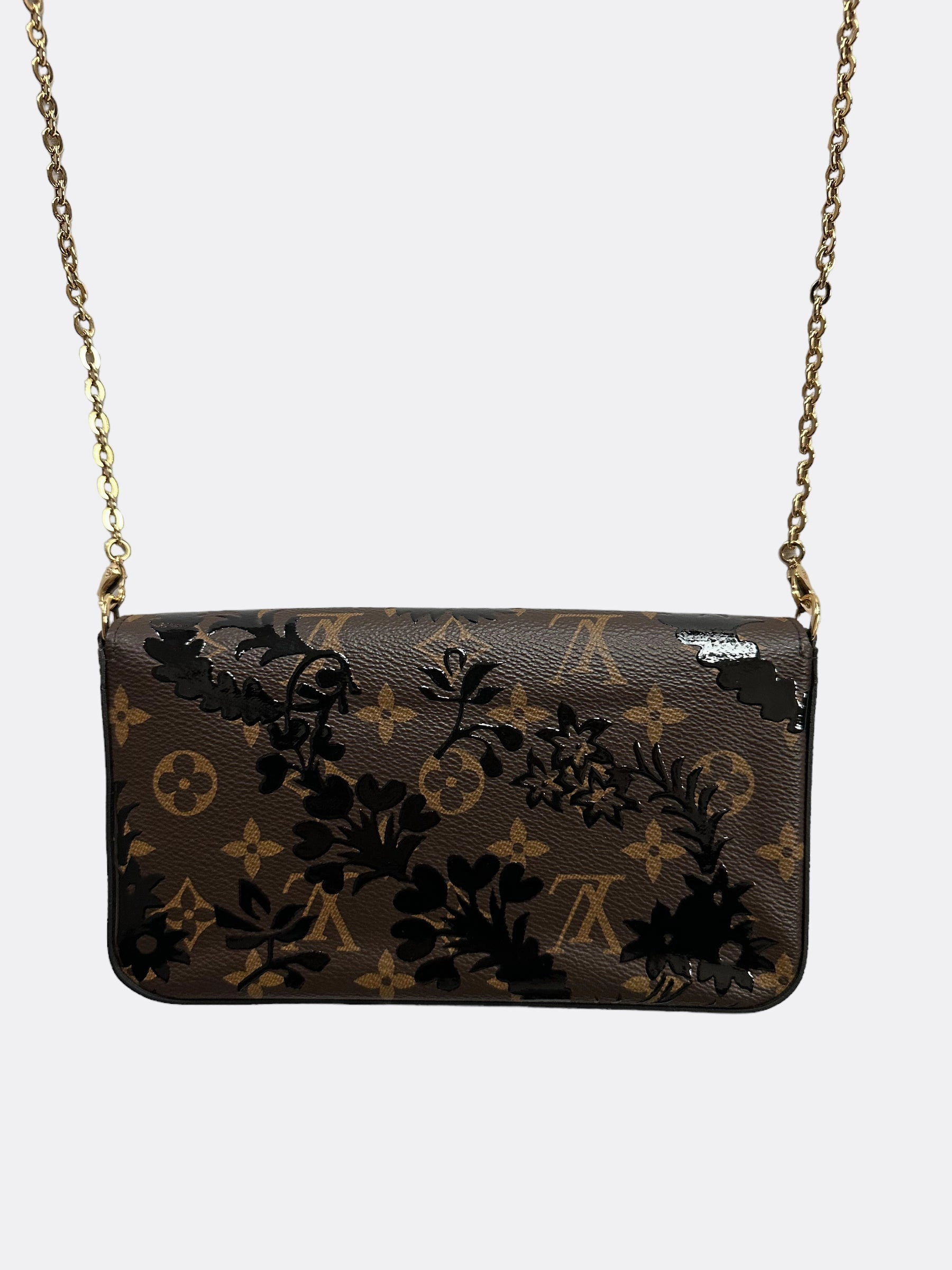 Louis Vuitton Brown Monogram Blossom Pochette Felicie