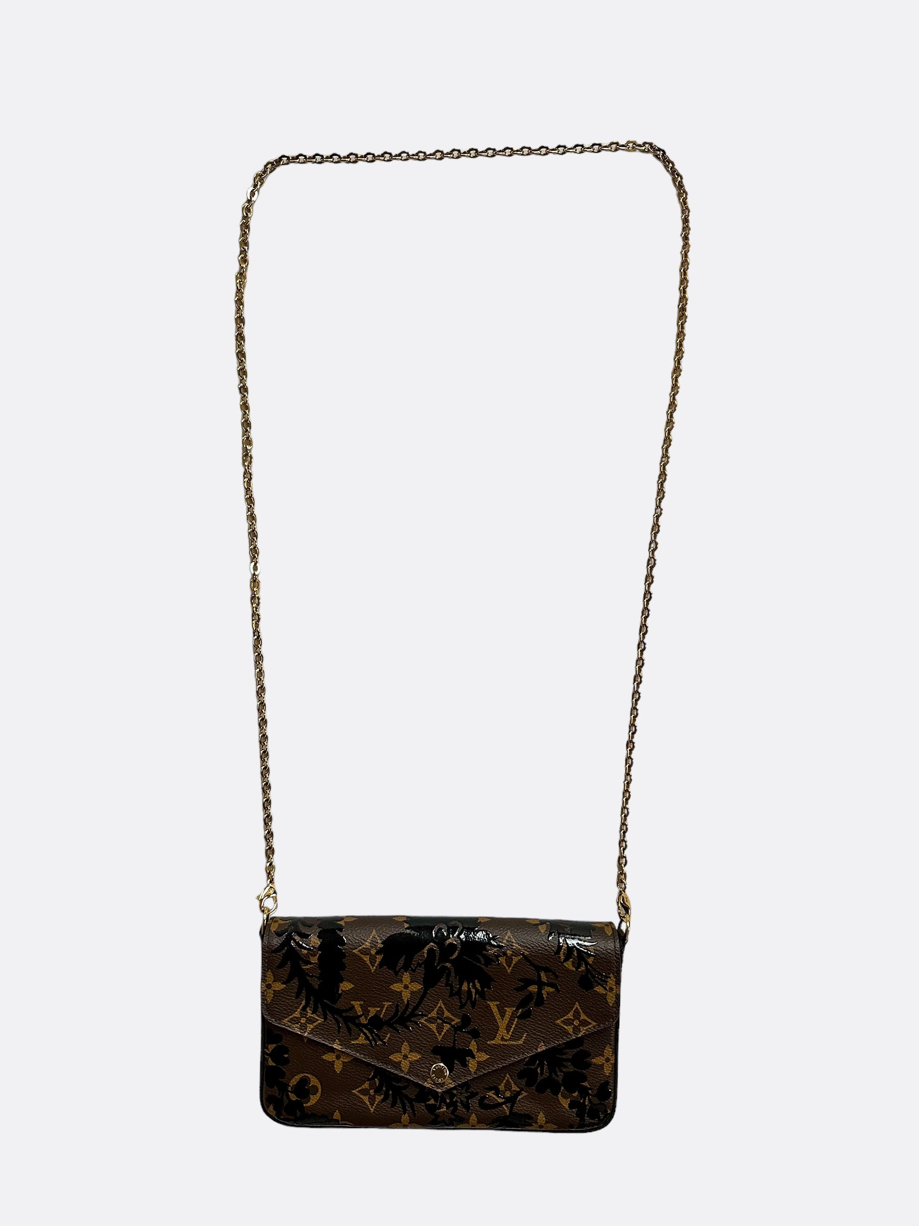 Louis Vuitton Brown Monogram Blossom Pochette Felicie