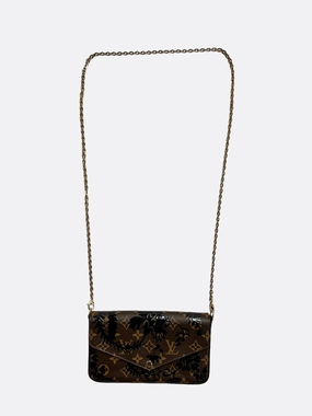 Louis Vuitton Brown Monogram Blossom Pochette Felicie