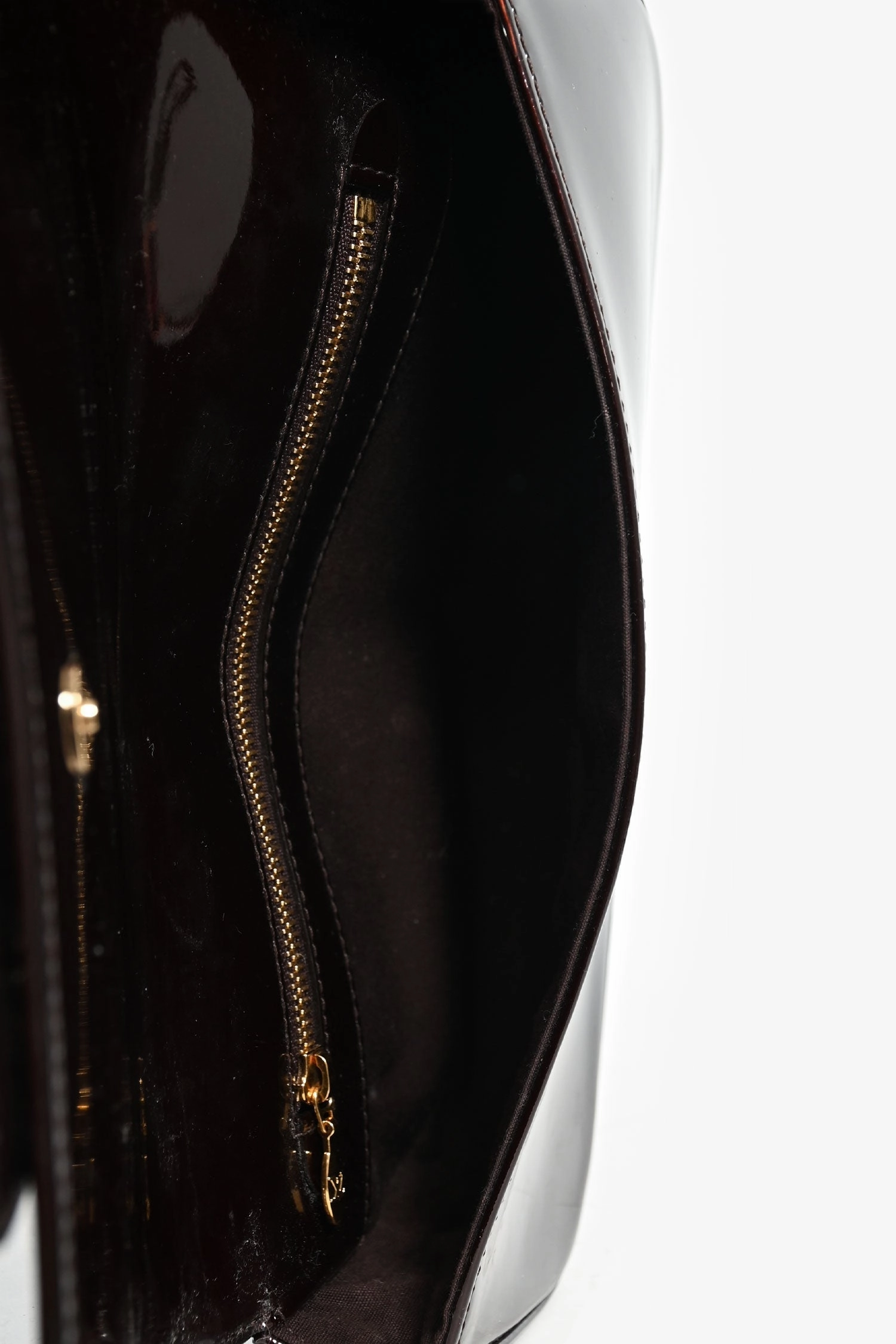 Louis Vuitton Burgundy Patent 'Sobe Clutch