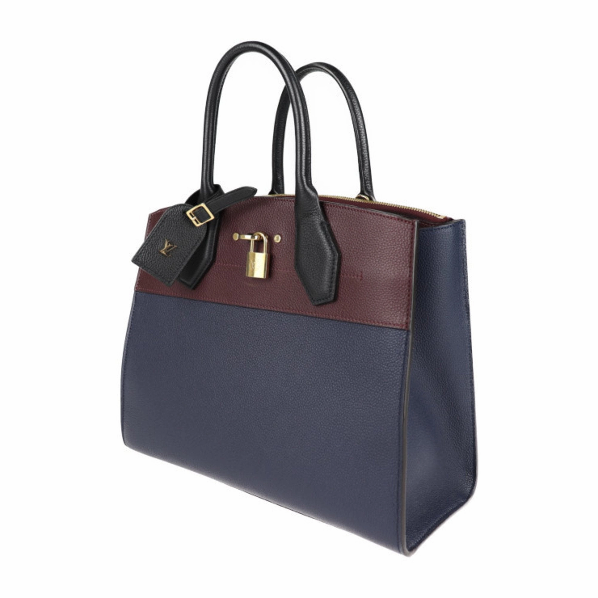 Louis Vuitton City Steamer Leather Handbag (Pre-Owned)