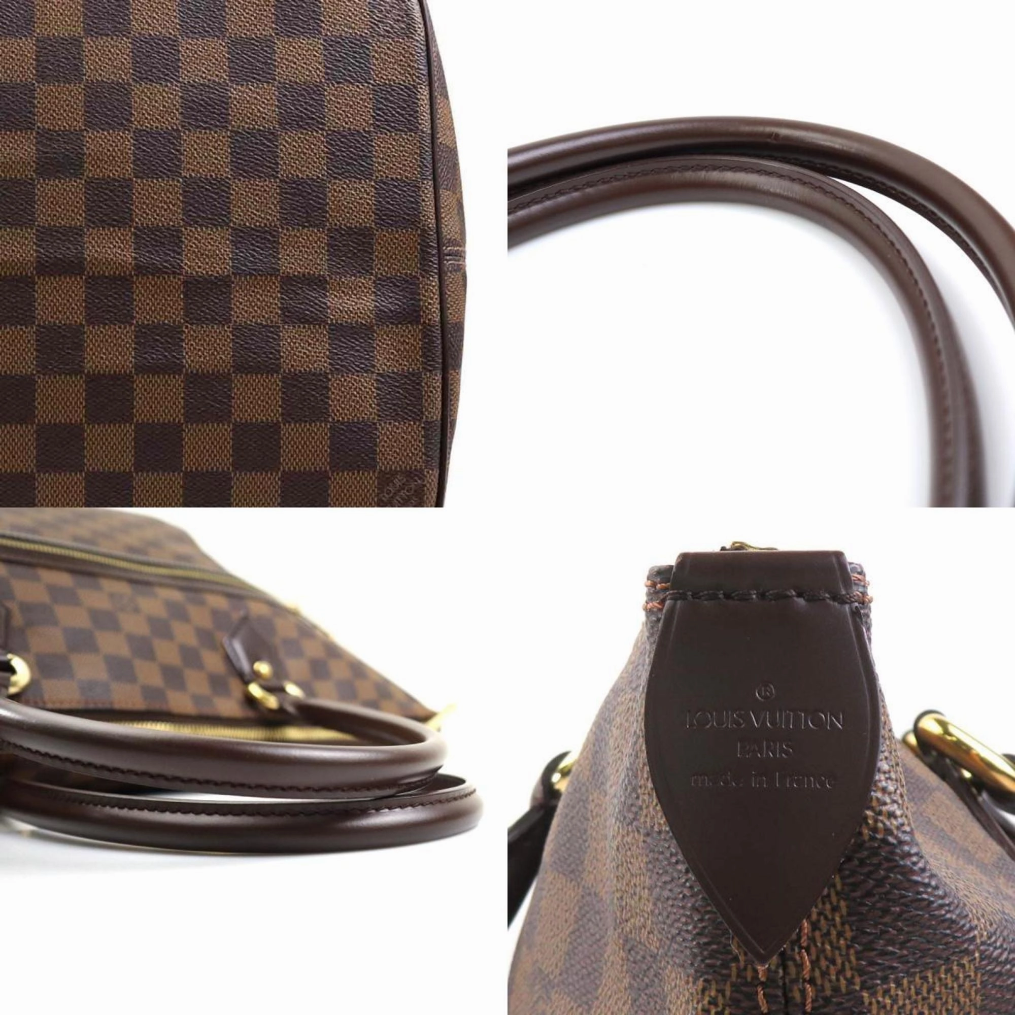 Louis Vuitton Damier Canvas Ebene Damier Canvas Shoulder Bag (Pre-Owned)