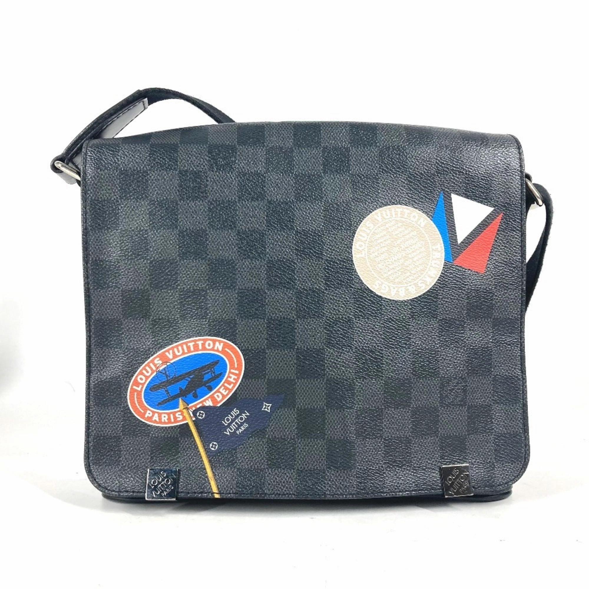 Louis Vuitton Damier Graphite Shoulder Bag (Pre-Owned)