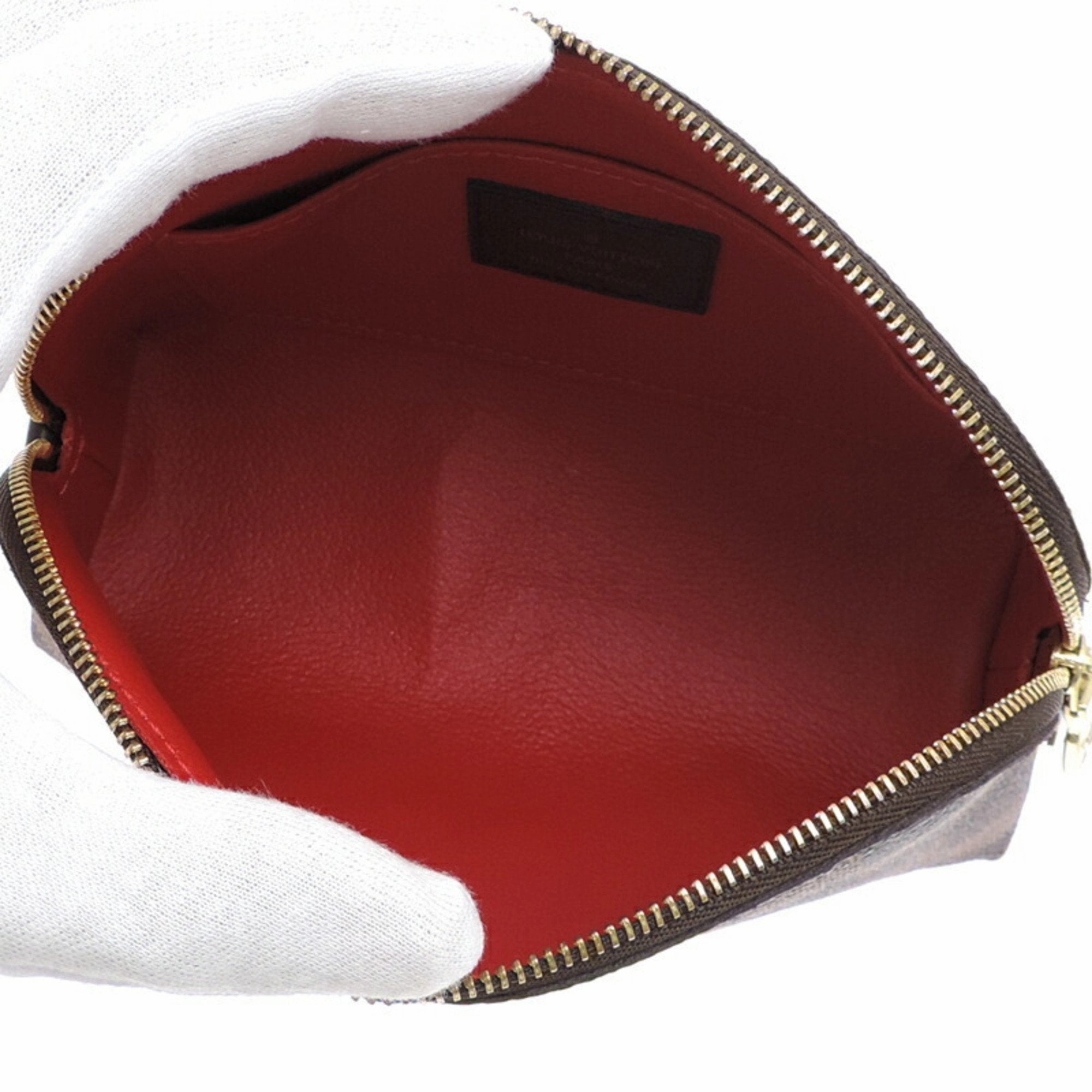 Louis Vuitton Ebene Damier Canvas Pochette Pouch (Pre-Owned)
