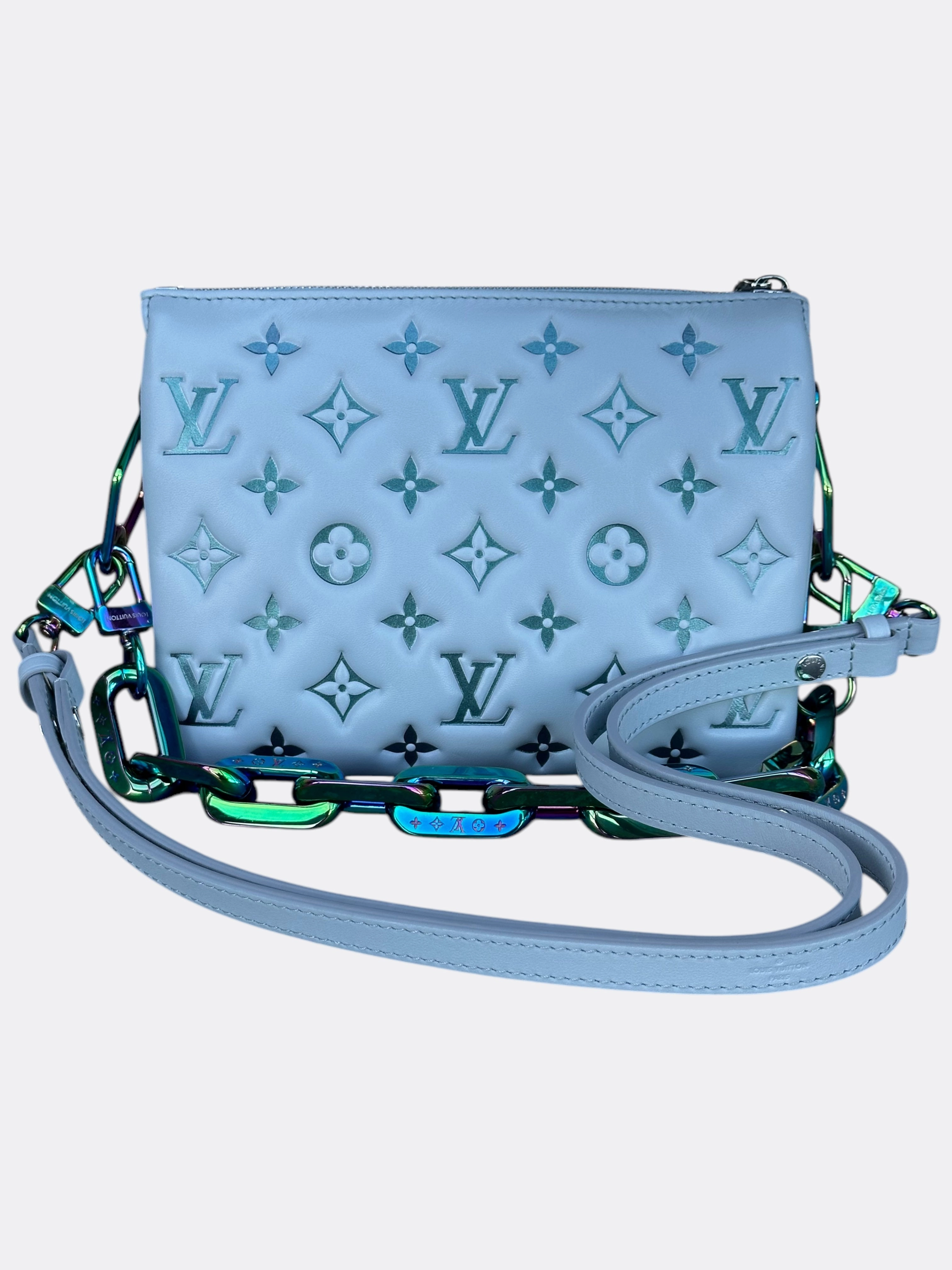 Louis Vuitton Grey Iridescent Monogram Ski Coussin BB