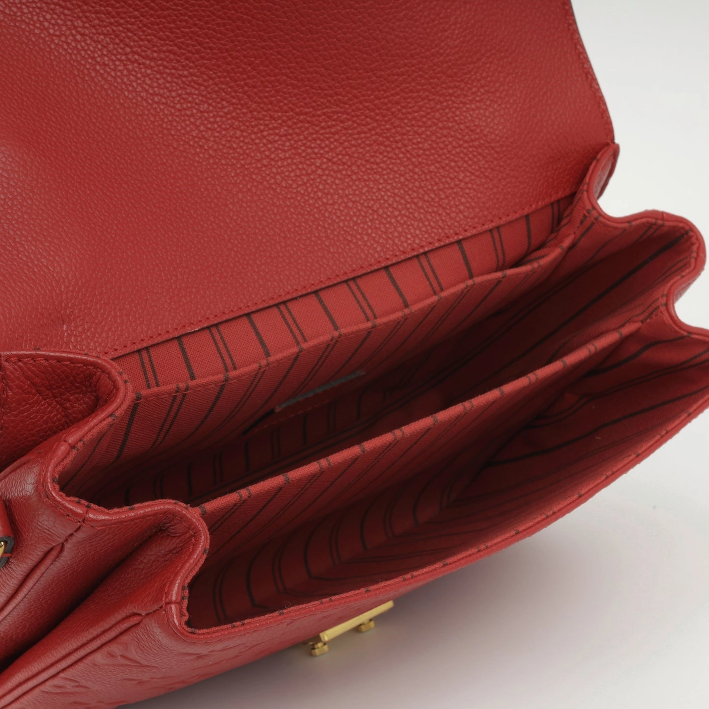 Louis Vuitton Louis Vuitton - Pochette Mtis - Red Empreinte Leather GHW - Pre-Loved