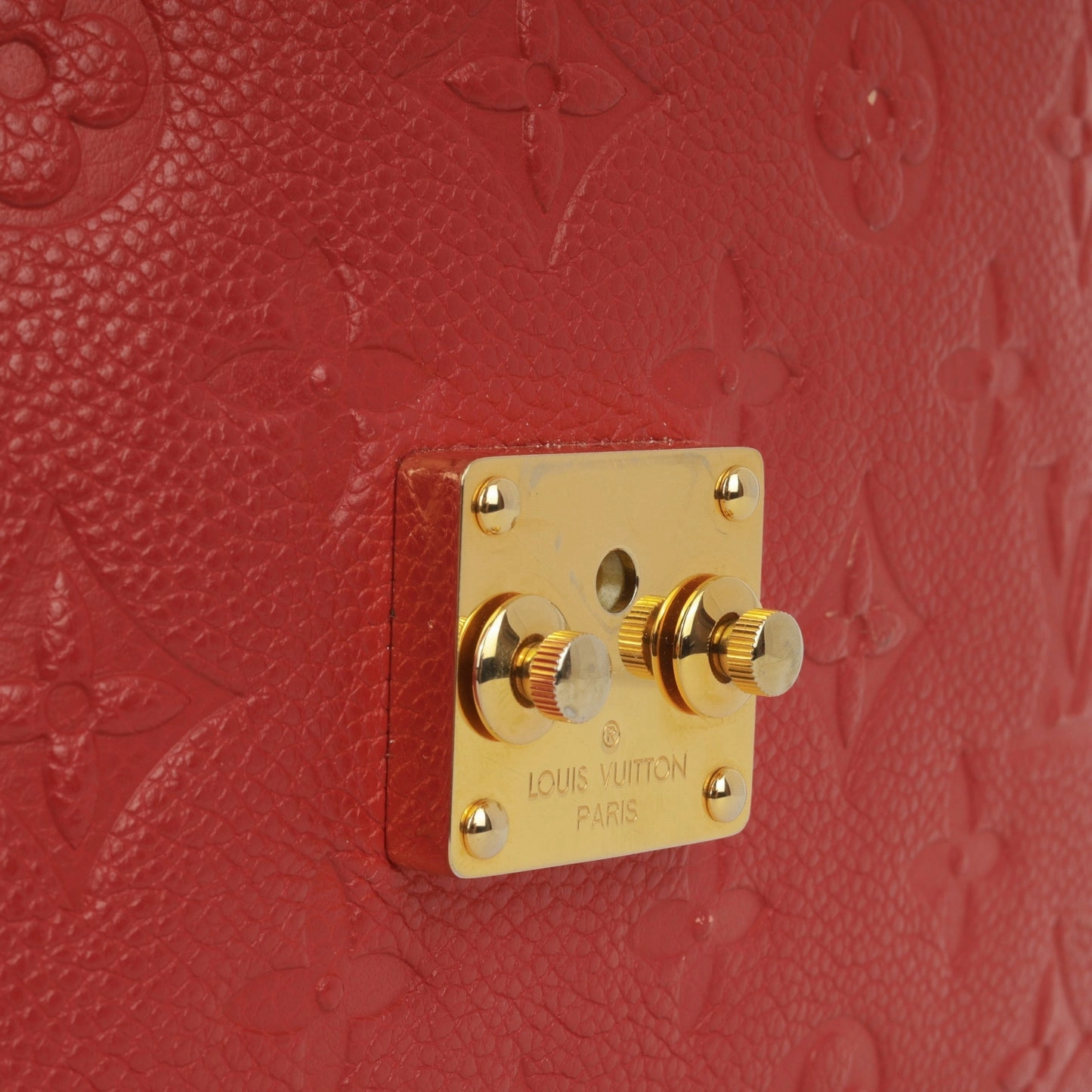 Louis Vuitton Louis Vuitton - Pochette Mtis - Red Empreinte Leather GHW - Pre-Loved