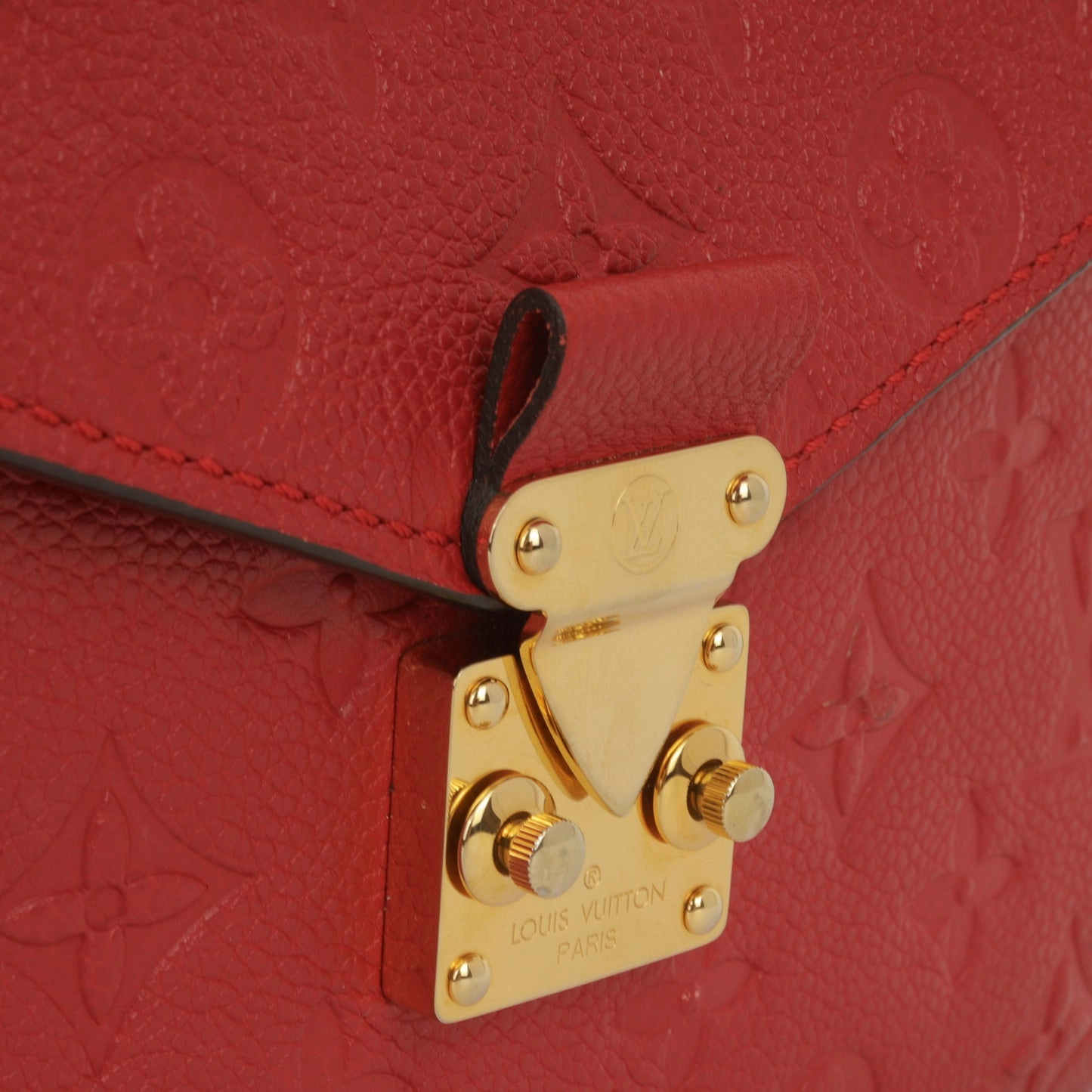 Louis Vuitton Louis Vuitton - Pochette Mtis - Red Empreinte Leather GHW - Pre-Loved