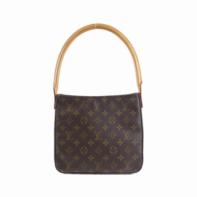 Louis Vuitton Marron Coated Canvas Shoulder Bag (Pre-Owned)