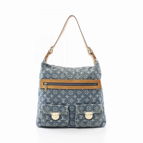 Louis Vuitton Monogram Denim Leather Bag GM