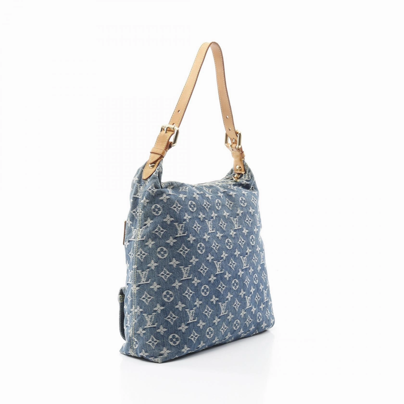 Louis Vuitton Monogram Denim Leather Bag GM