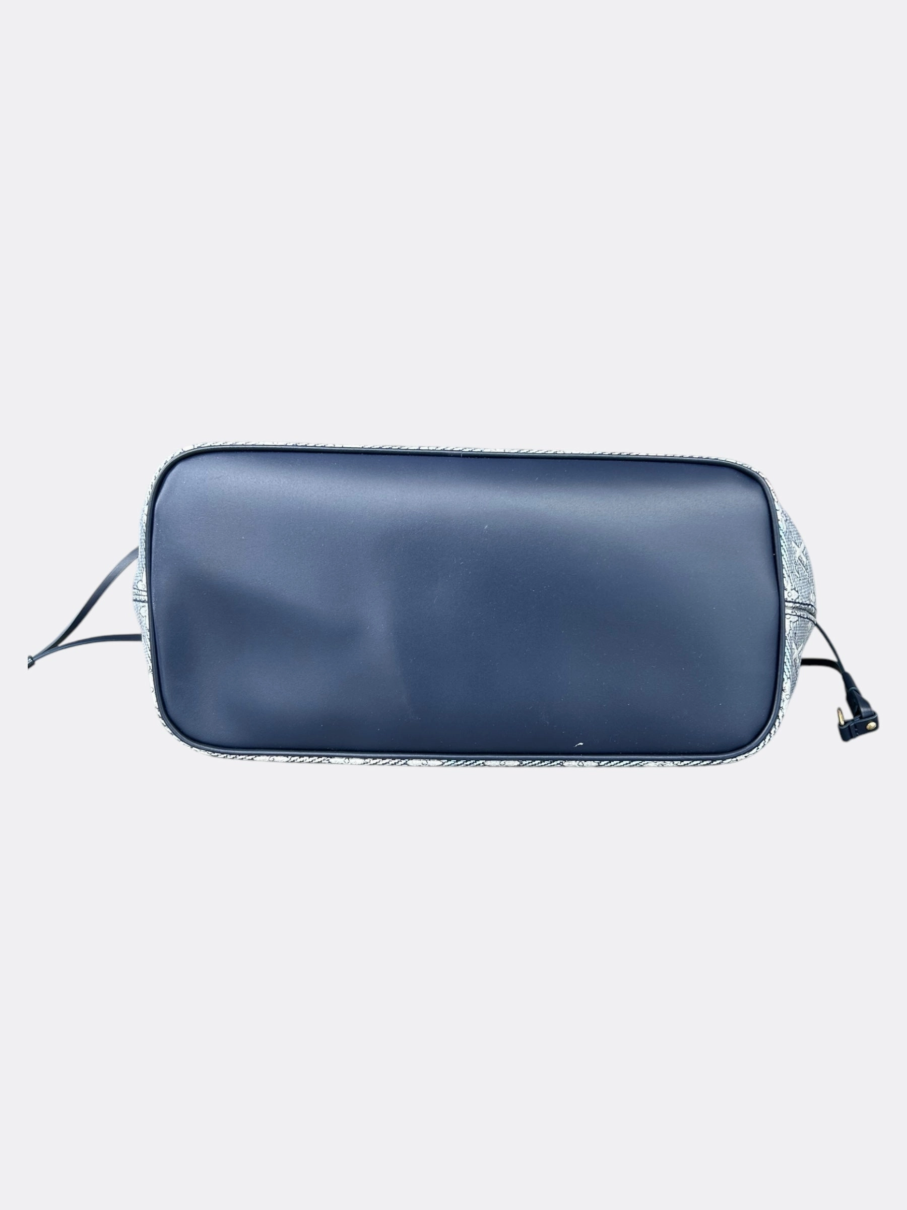 Louis Vuitton Navy & White Iridescent Monogram Neverfull MM