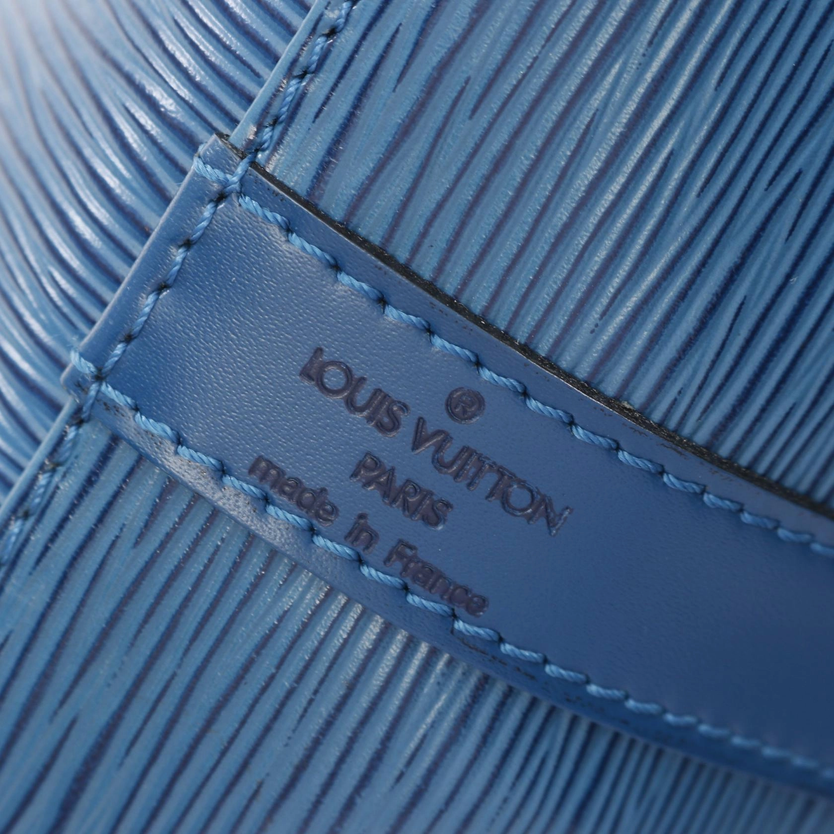 Louis Vuitton Petit Noe Epi Blue Shoulder Bag