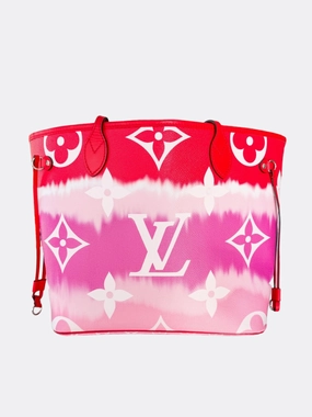 Louis Vuitton Pink & Red Escale Monogram Neverfull MM