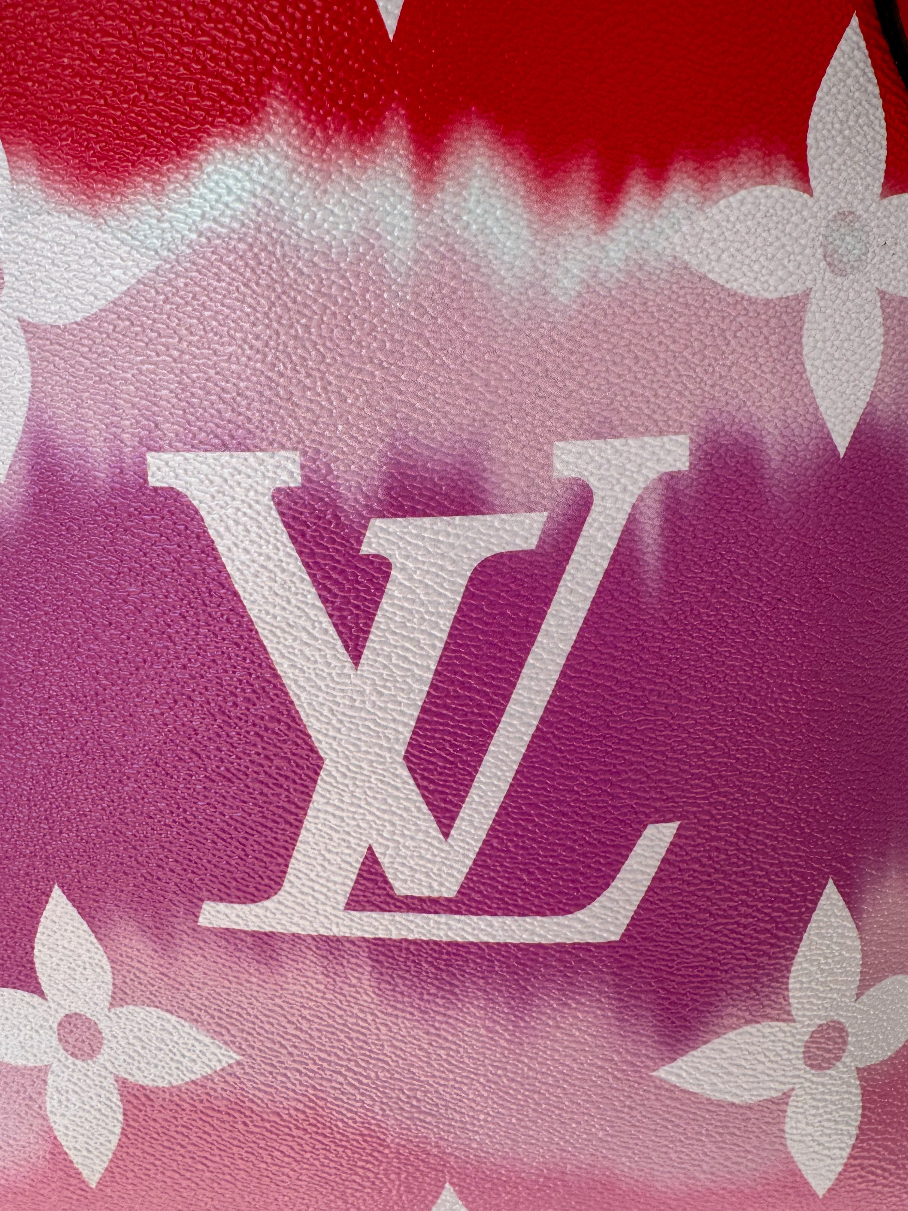 Louis Vuitton Pink & Red Escale Monogram Neverfull MM