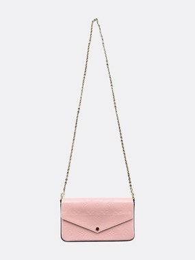 Louis Vuitton Pink Vernis Monogram Pochette Felicie