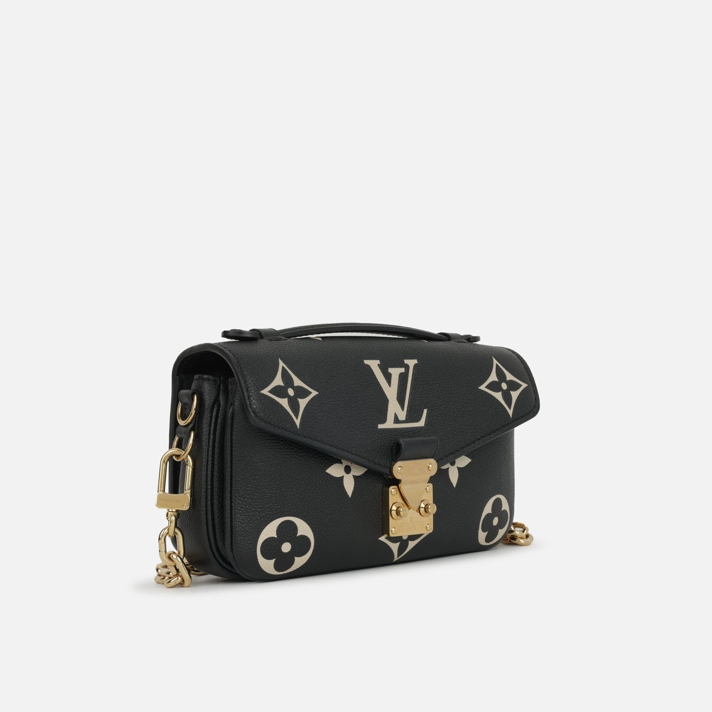 Louis Vuitton Pochette Metis East / West - Black/Beige Bicolor Monogram Empreinte Leather GHW