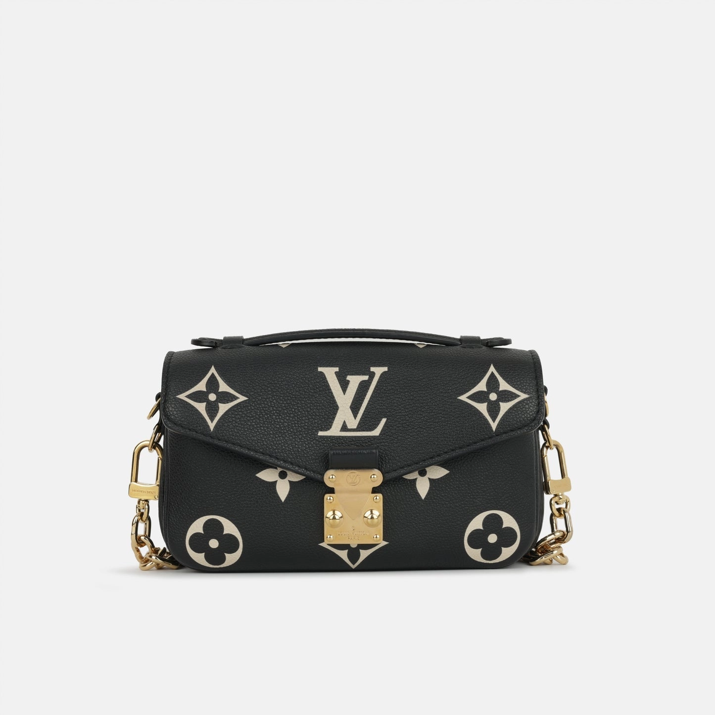 Louis Vuitton Pochette Metis East / West - Black/Beige Bicolor Monogram Empreinte Leather GHW