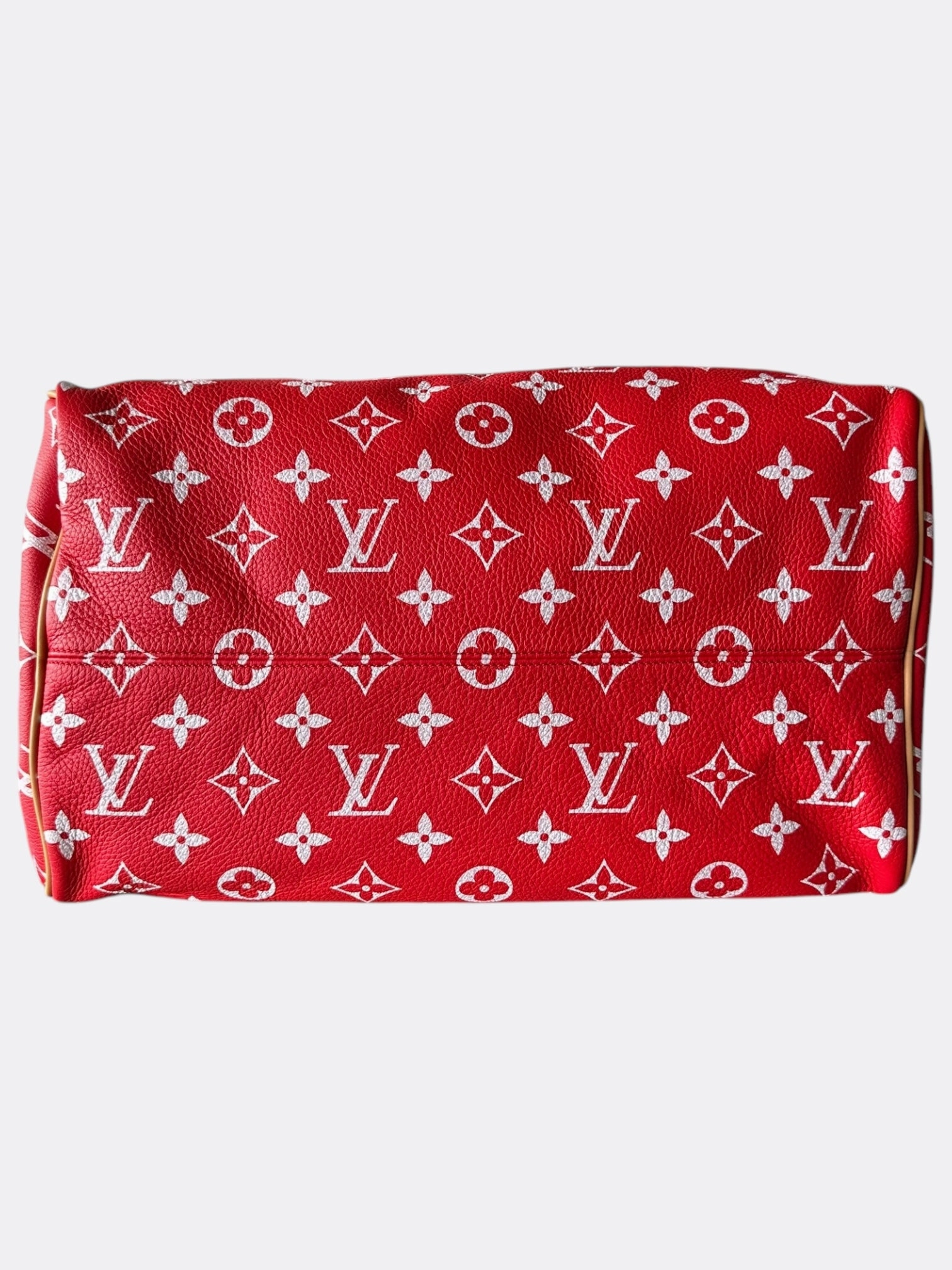 Louis Vuitton Red & White Monogram P9 Speedy 40