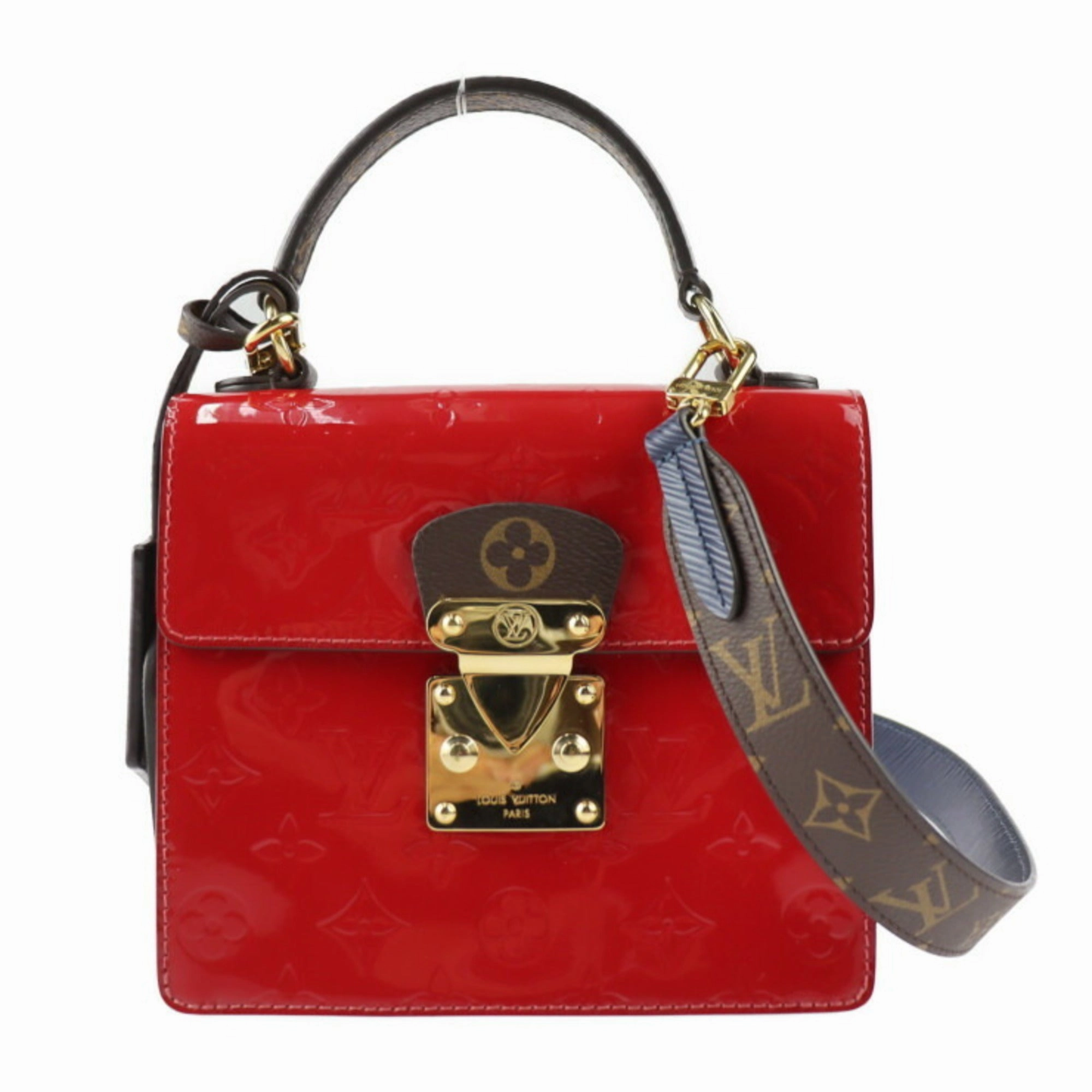 Louis Vuitton Spring Street Patent Leather Shoulder Bag (Pre-Owned)