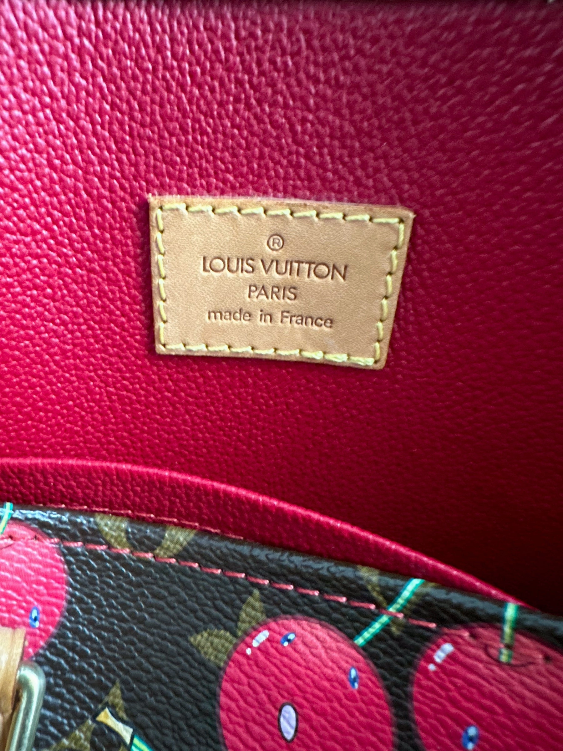 Louis Vuitton Takashi Murakami Cherry Sac Plat