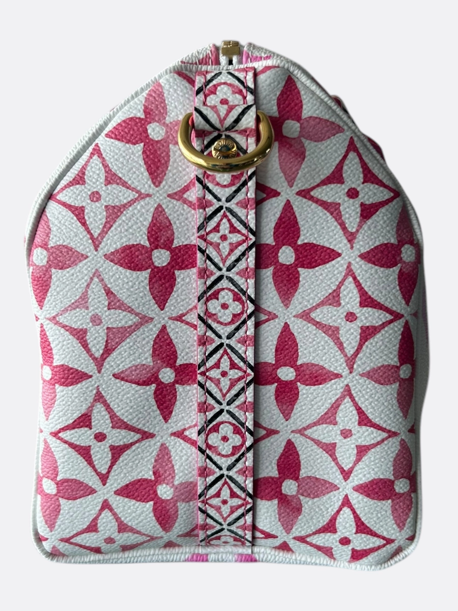 Louis Vuitton White & Pink Escale By The Pool Monogram Speedy 25