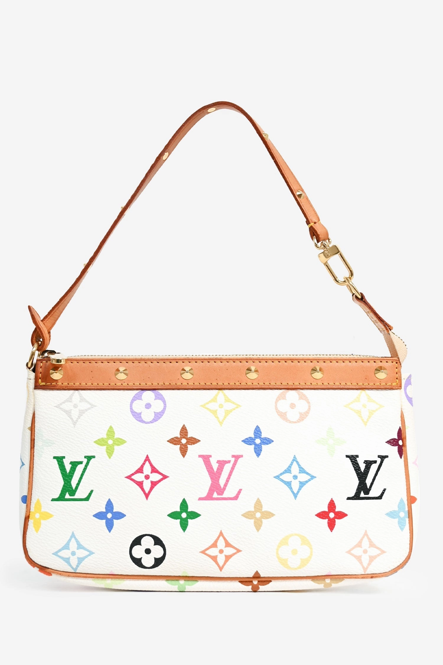 Louis Vuitton x Takashi Murakami 2003 White/Multicolour Monogram Pochette