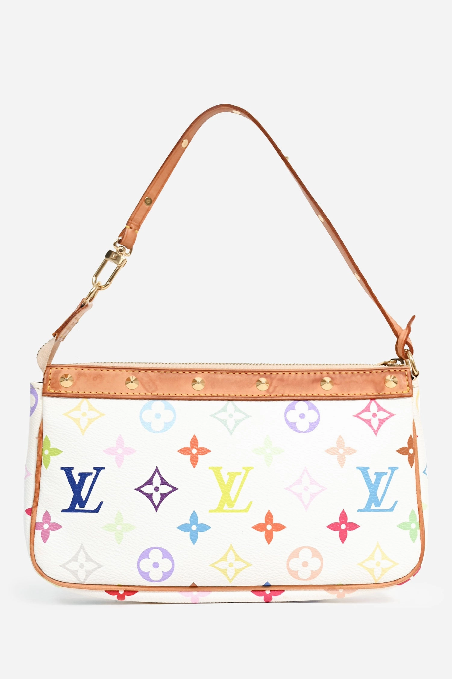 Louis Vuitton x Takashi Murakami 2003 White/Multicolour Monogram Pochette