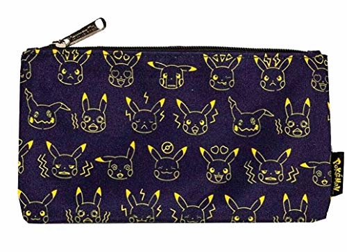 Loungefly Pikachu Expressions Nylon Regular Backpack and Pouch Set