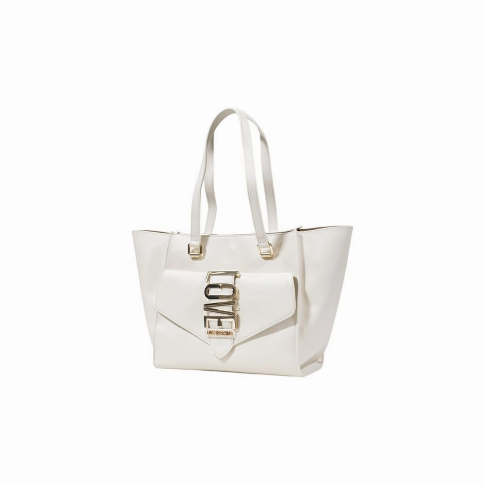 Love Moschino Beige Polyethylene Handbag